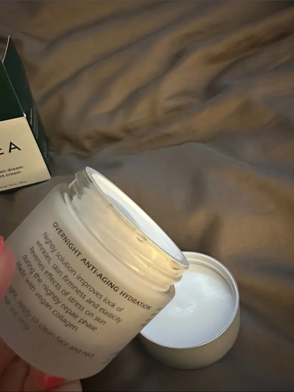 OSEA Collagen Dream Night Cream — Green & White